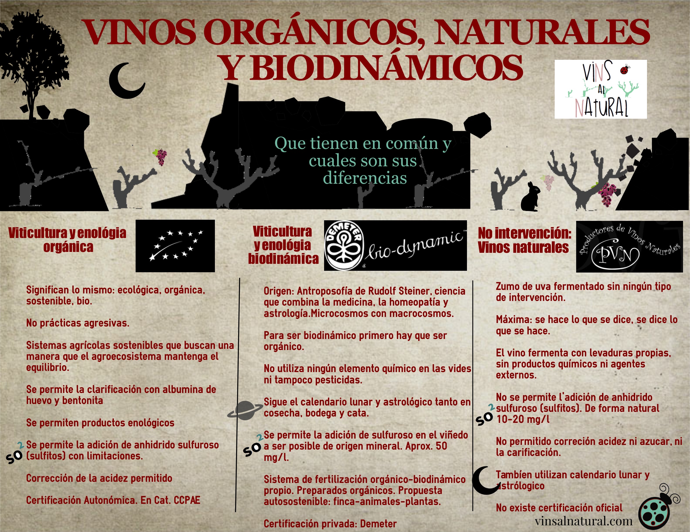 Comparativavinosorgnicosnaturalesybiodnamicos
